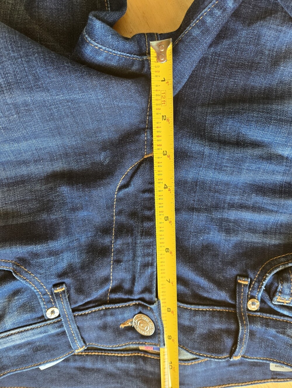 True Religion Halle Dark Indigo Women's Jeans - Mid Rise Super Skinny Fit - Picture 15 of 15